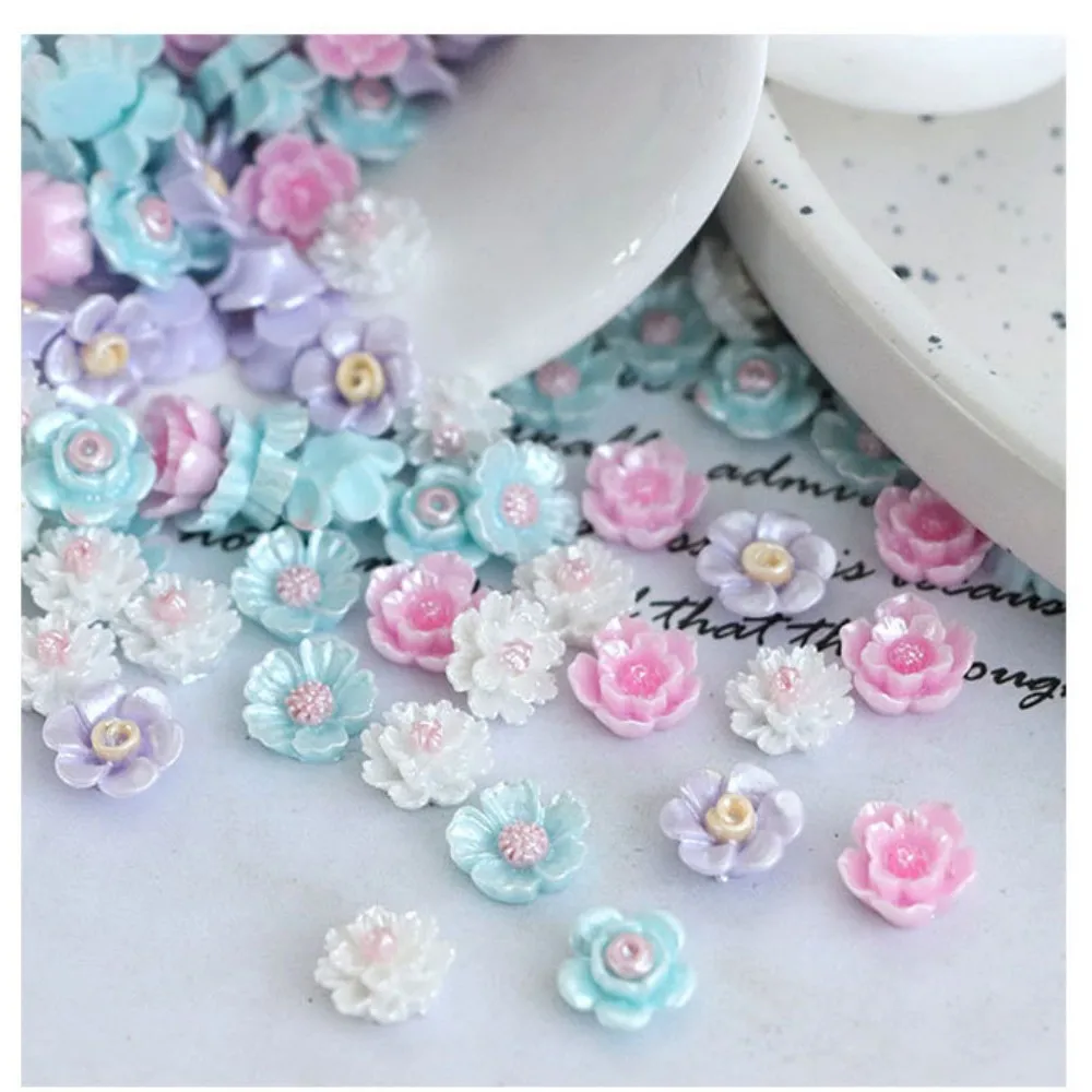 

10pcs Chinese Style Creative Simple Five Color Petals Lotus Three-dimensional Small Size Alec Flower Bud Plant Accessories Diy