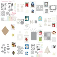 new arrival 2022 christmas pattern clear stamps and die cut for diy scrapbook album cards diary embossed paper craft template