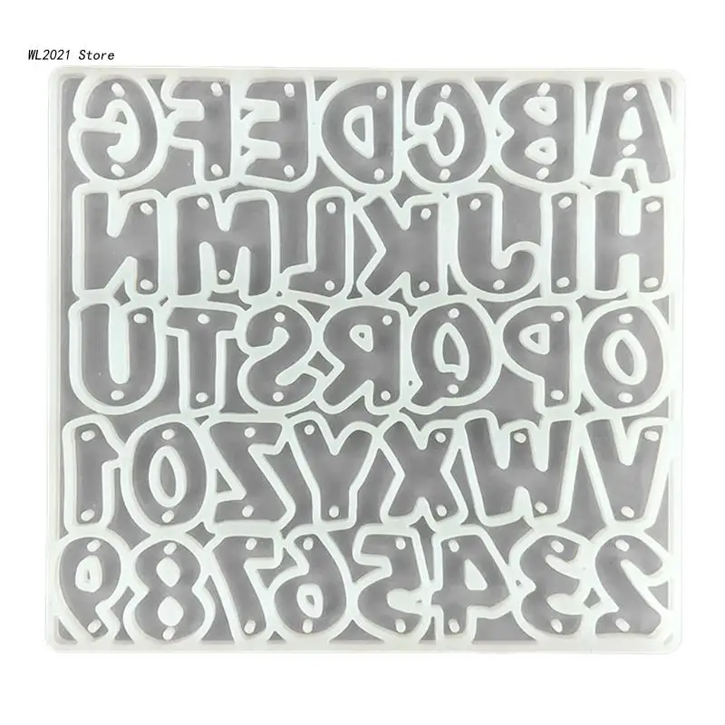 

DIY художественное ремесло буква номер форма DIY алфавитные серьги брелок силиконовая форма