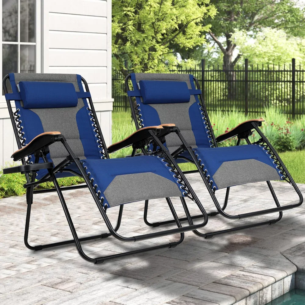 

MF Studio 2 Pack Oversized Steel Zero-Gravity Chair - Blue