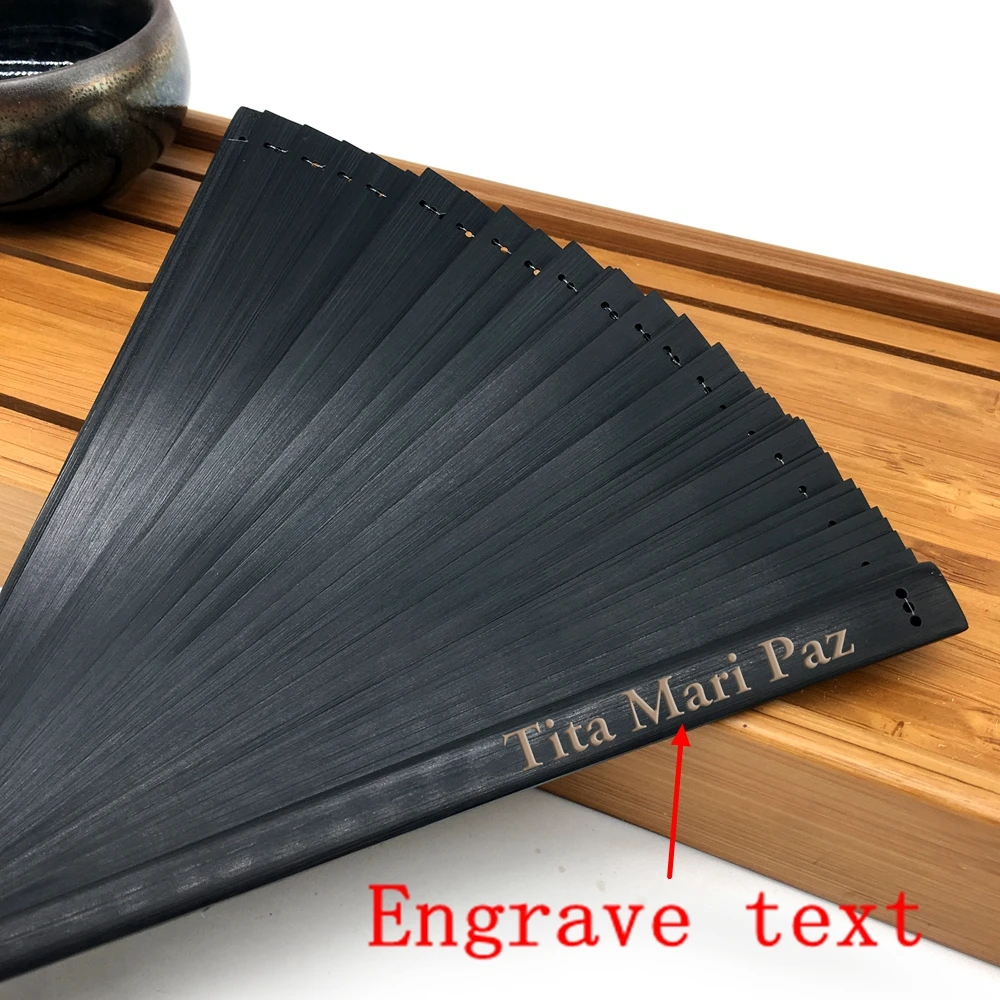 

Free Engraving Of Names Eight Colors Full 18cm Bamboo Hand Fan