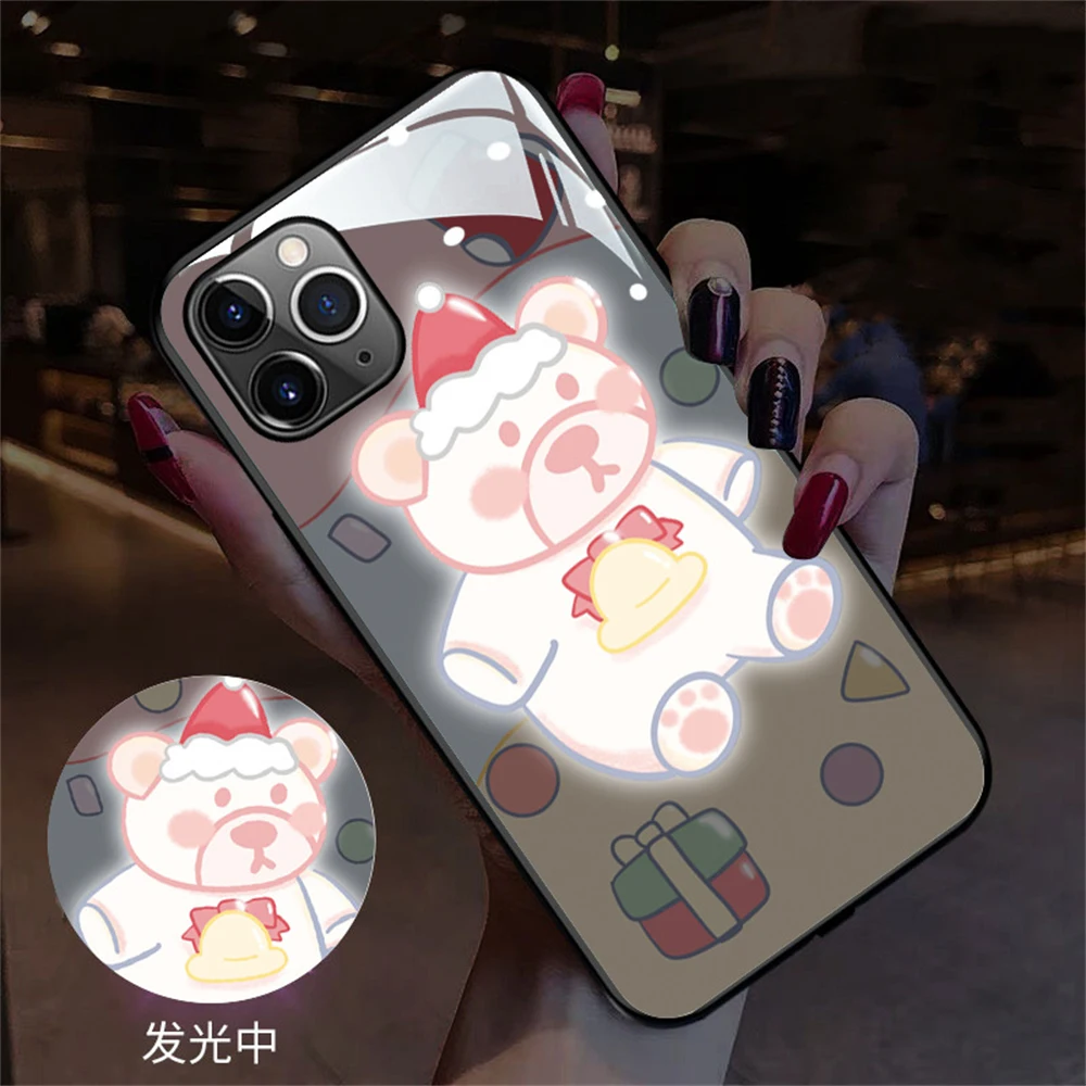 

New Slim Mobile Phone Cases Sublimation Led Light Up Luxury Glowing Girl Phone Case For Samsung Galaxy S20 S21 S22 Plus Ultra