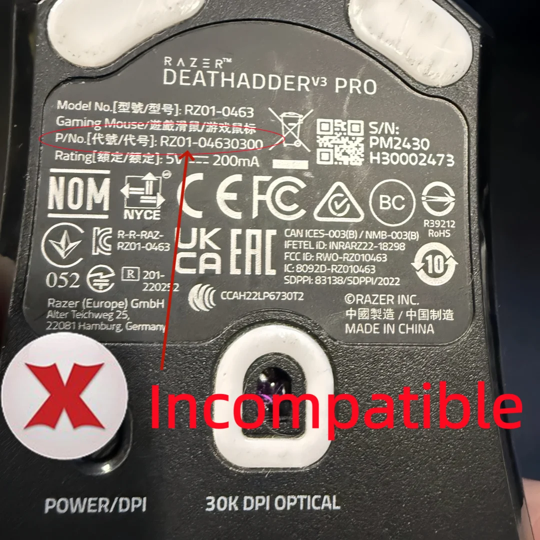 Фото Беспроводной USB-адаптер-приемник для мыши RAZER DeathAdder V3 Pro, артикул: RZ01-046301/RZ01-046302 №3