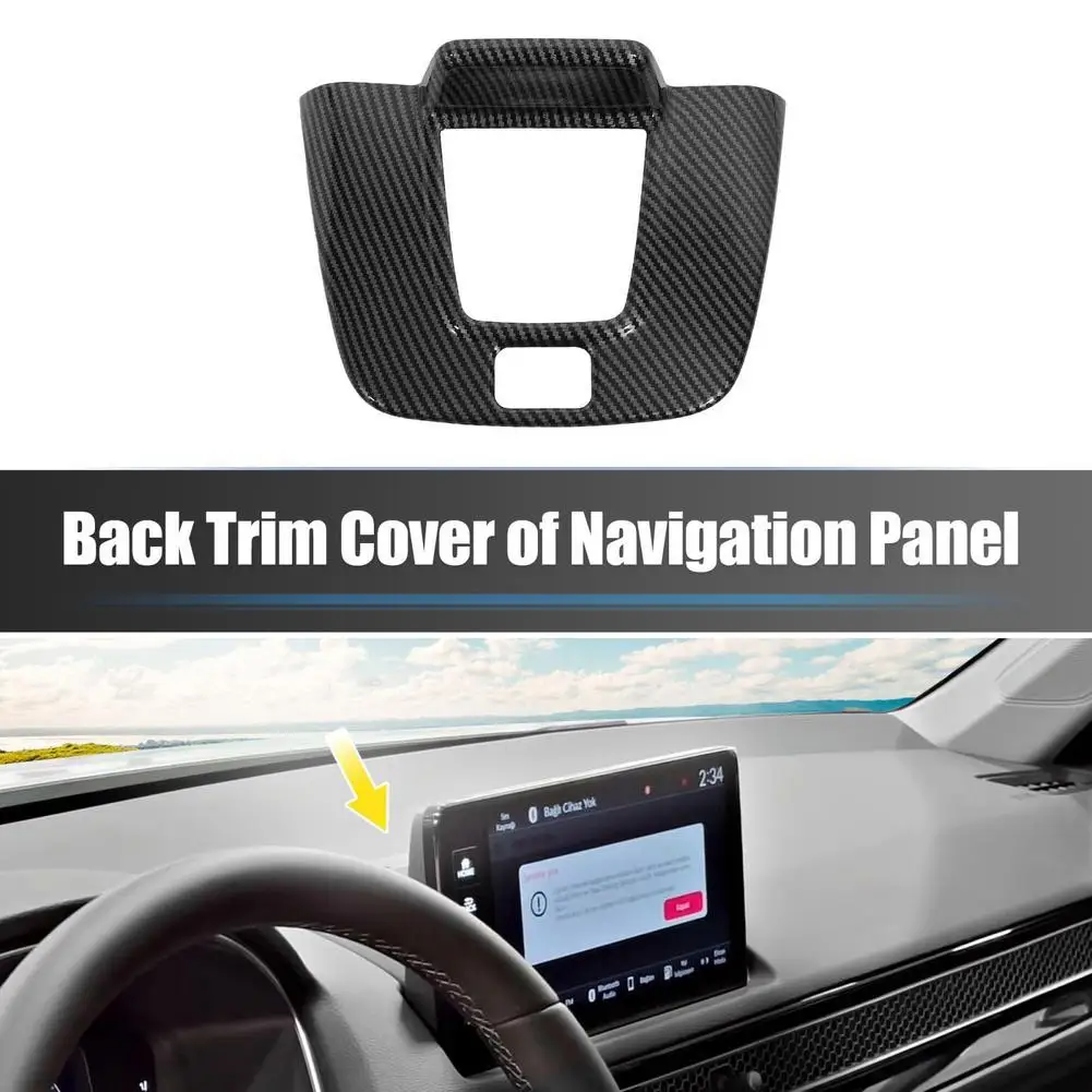 

Car Center Console Back Trim Cover Navigation Panel Decorative Frame Compatible For 22 HONDAs 11th Civic Modified Parts