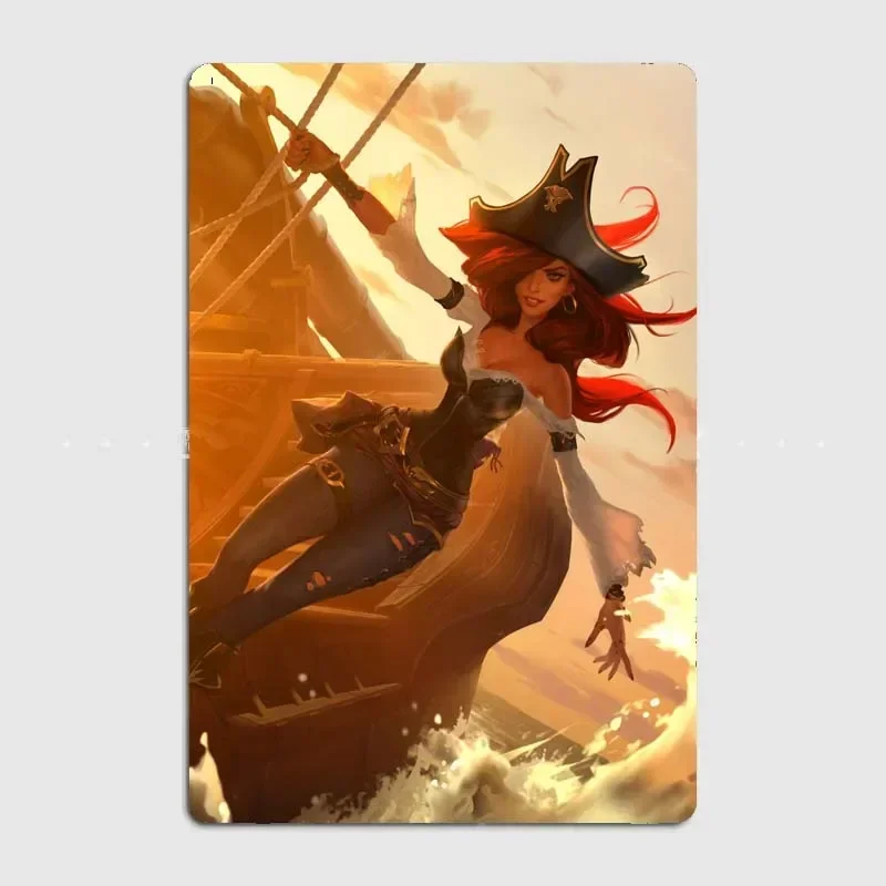 Классическая Жестяная Табличка Лига Легенд Bounty Hunter декоративный настенный знак