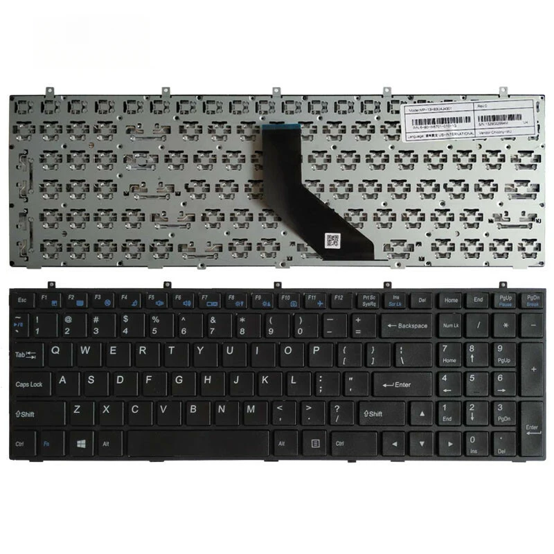 Новая клавиатура для Clevo W370 W370ST W370ET W370SS W370SK W370STQ US с подсветкой и рамкой (art.: 3920da475d004) - 3920da475d004