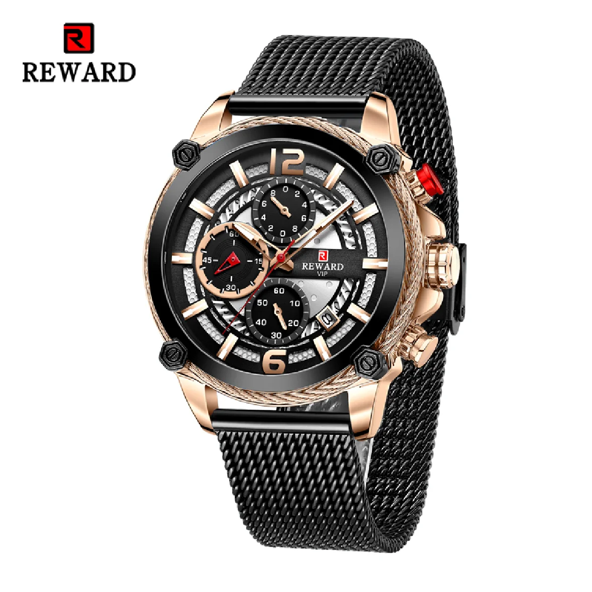 

REWARD Mens Watch for Man Fashion Business Quartz Wristwatch Waterproof Luminous Chronograph Sport Wrist Watches