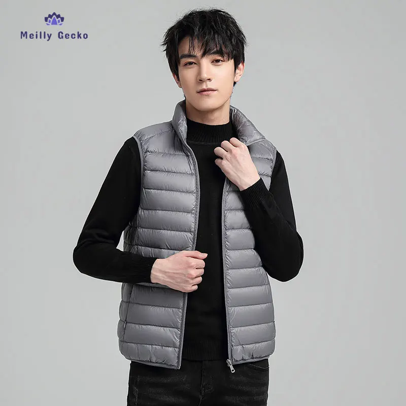 

Meilly Gecko 2022 Trend Autumn And Winter Stand Collar Thin Keep Warm Cold Protection Male White Duck Down Down Jacket