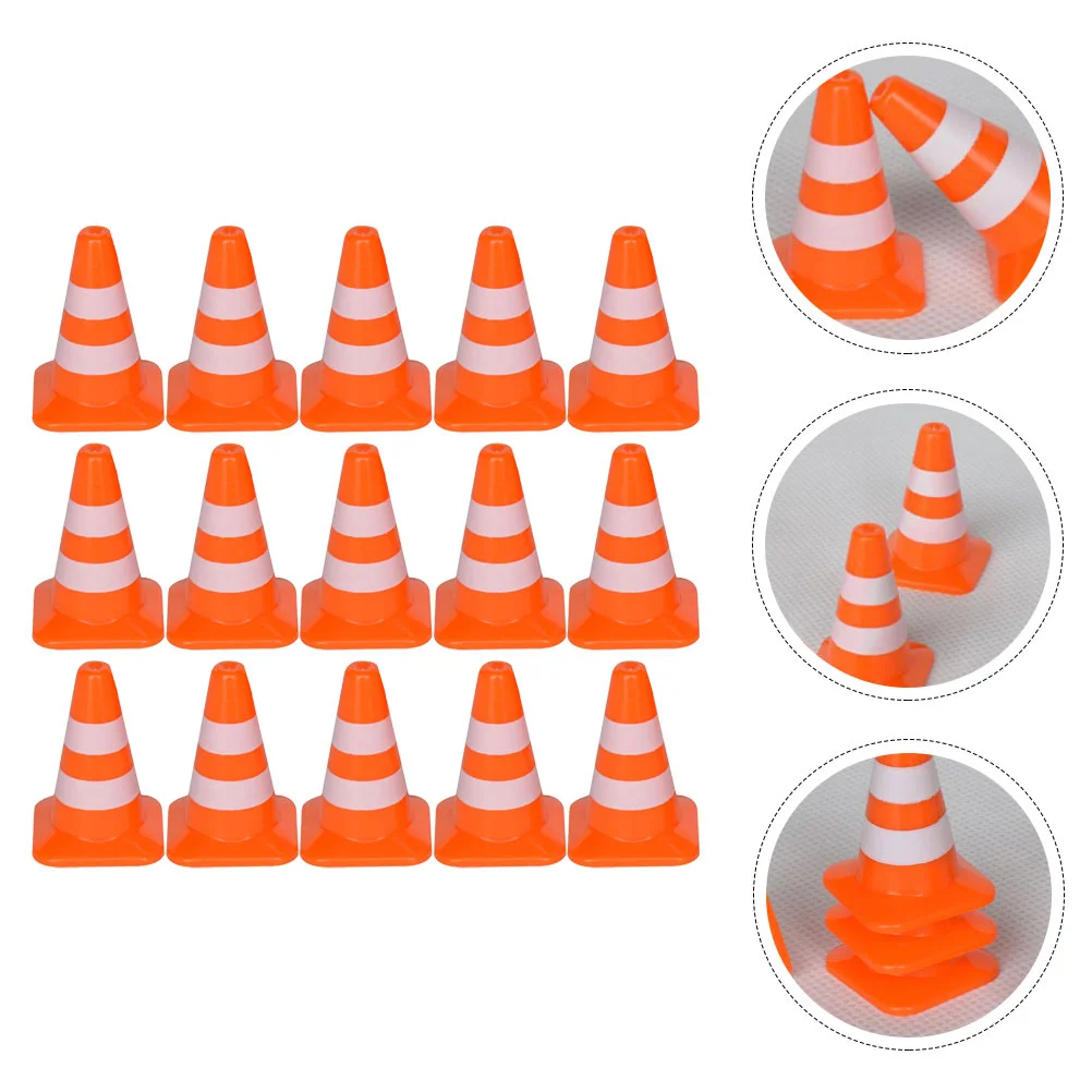 

Traffic Cones Road Cone Roadblock Mini Sign Signs Construction Toys Toy Kids Simulation Miniature Training Safety Play Street