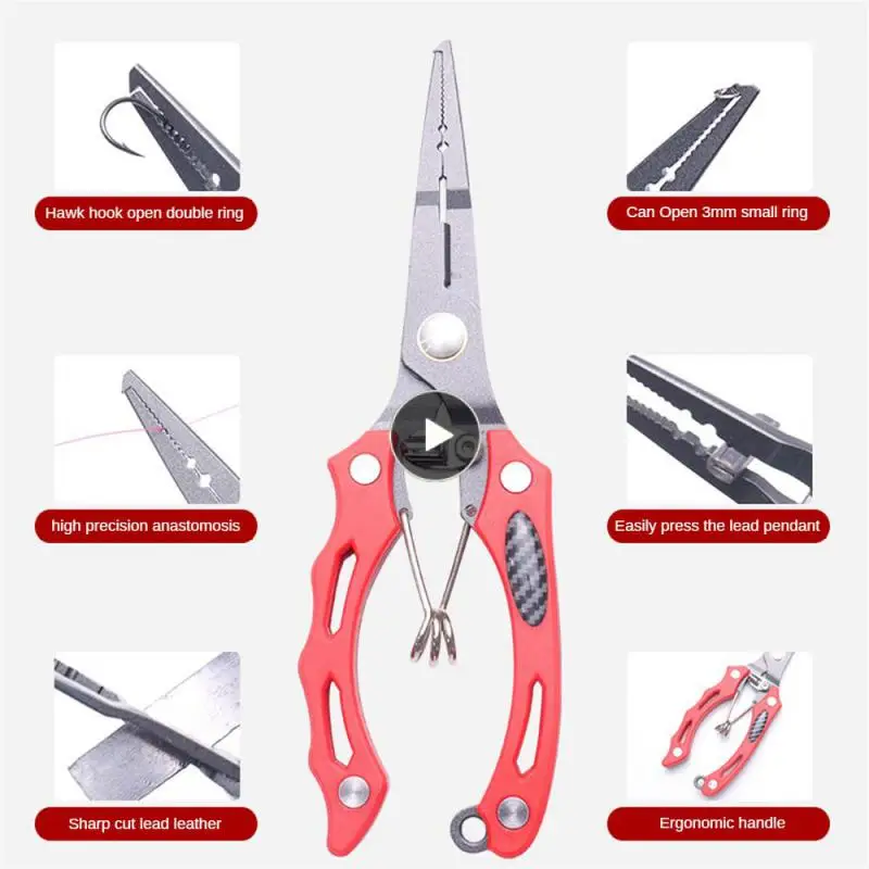 

High Strength Fishing Forceps Fishing Line Pliers Treated Fishing Pliers Stainless Steel Fishing Accessories Luya