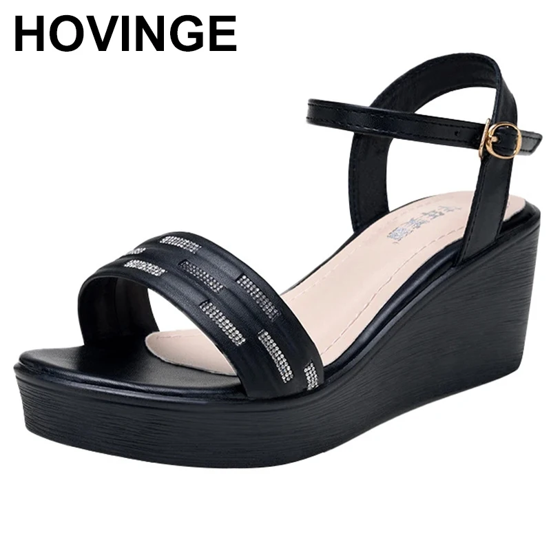 

Women's Classic Summer Platform Dress Sandals Wedge Ankle Strap Round Open Toe Sandals Comfy Sloping High Heels for Women Casual