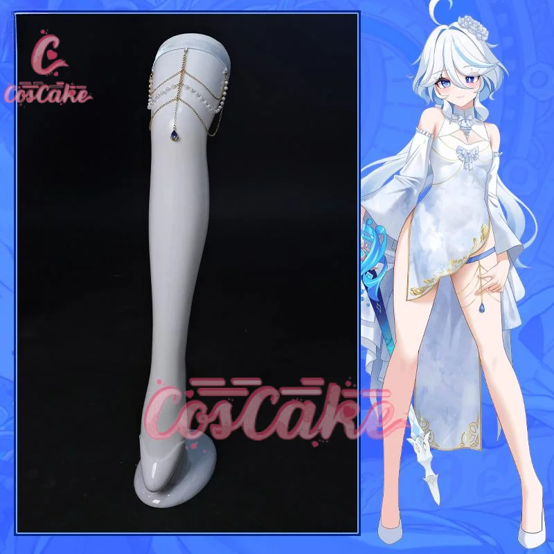Genshin Impact Furina De Fontaine Cheongsam Косплей Костюм Focalors Униформа Хэллоуин Карнавал