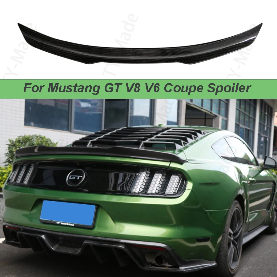 

Новый оригинальный материал из углеродного волокна для Ford Mustang 2015-2020, автомобильный гоночный автомобиль, тюнинг, хвост, губа, крыло