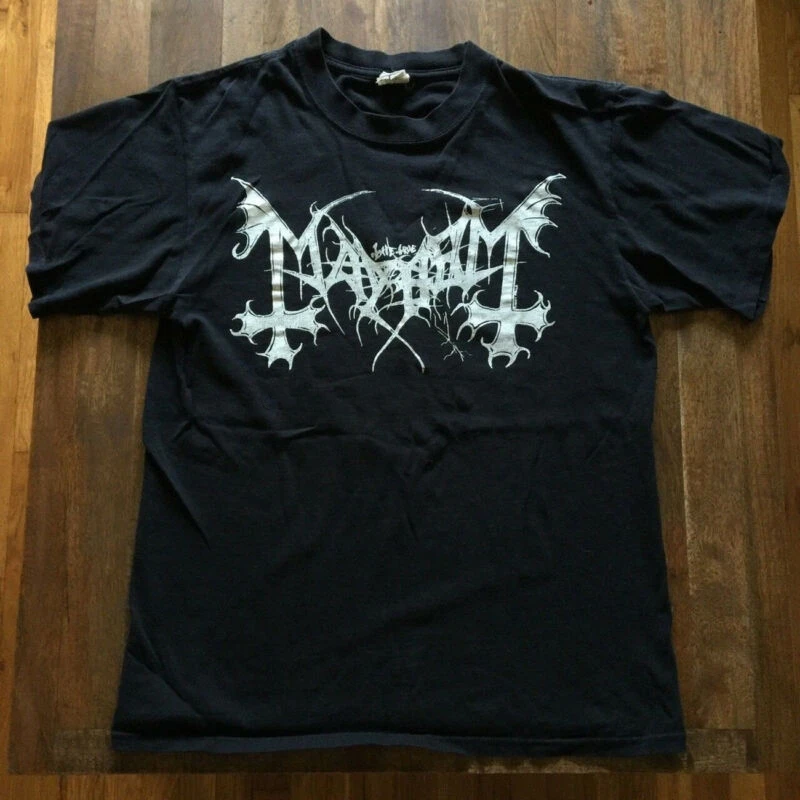 

Vintage The True Mayhem T Shirt Black Darkthrone Immortal