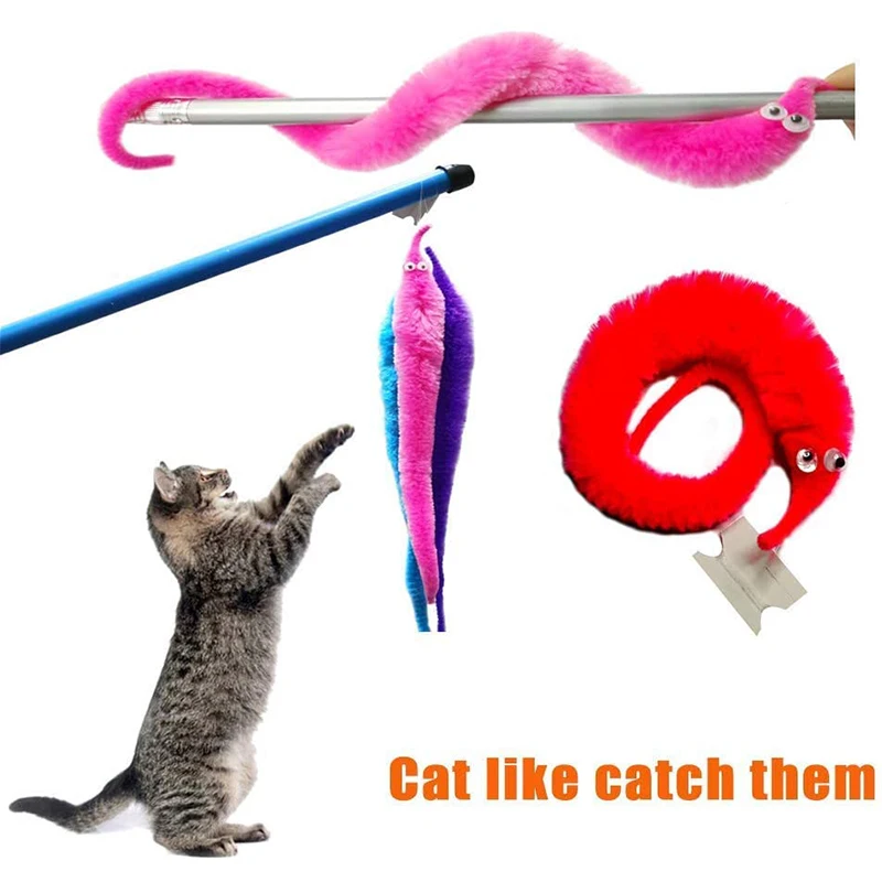 Пушистый волшебный червь трюки игрушки для детей пушистый на невидимой струне