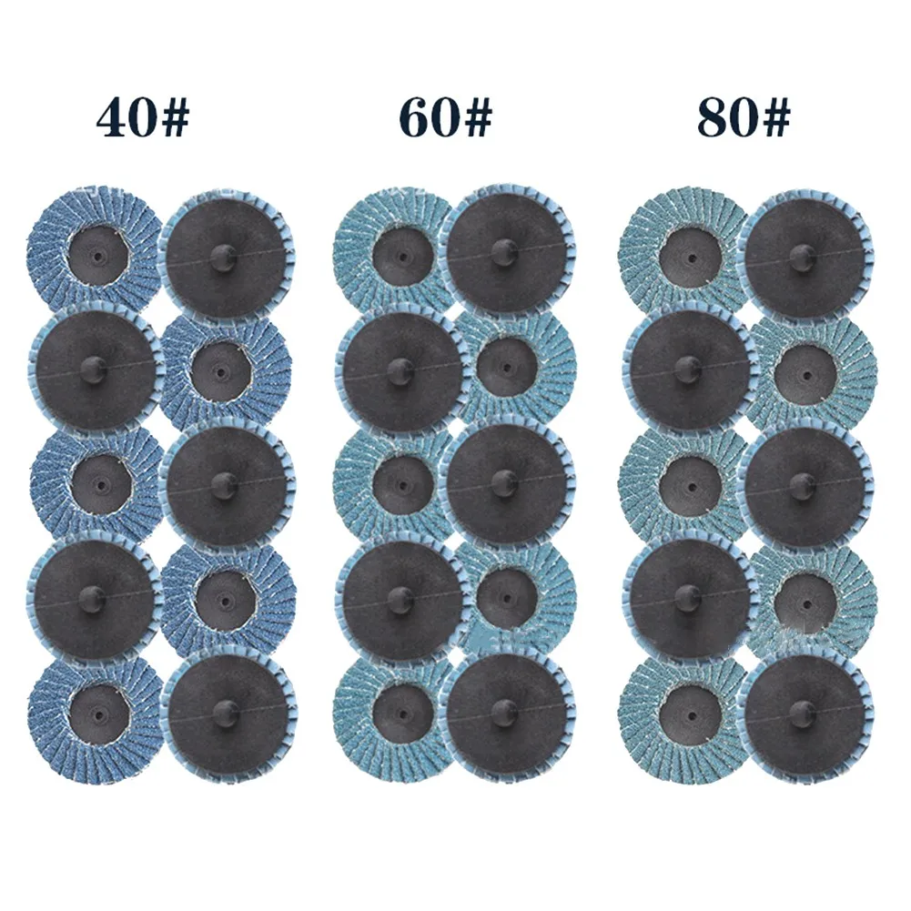 

31pcs Sandpaper Disc 31x Flap Disc Flat Disc Grinding Polishing Kit Roll Lock
