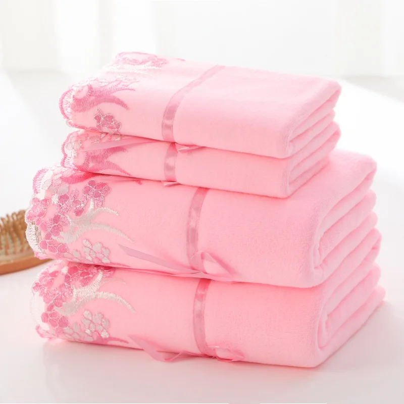 

Luxury Bath Towel Set 2PCS 70x140cm Large Bath Towels 2PCS 35x75cm Towel Microfiber Absorbent Bathroom Towels For Men And Women