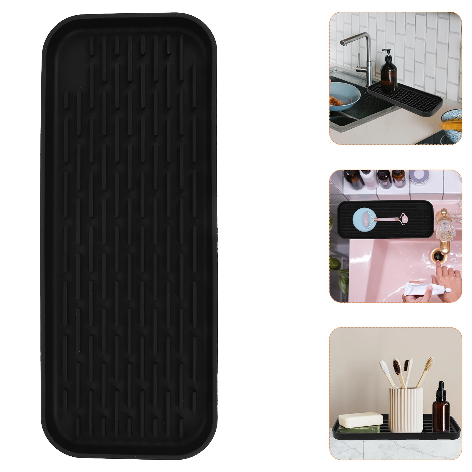 

Mat Drying Dish Silicone Pad Tray Kitchen Drainer Drainsink Bathroomcountertop Board Pot Holder Hot Rack Draining Trivet