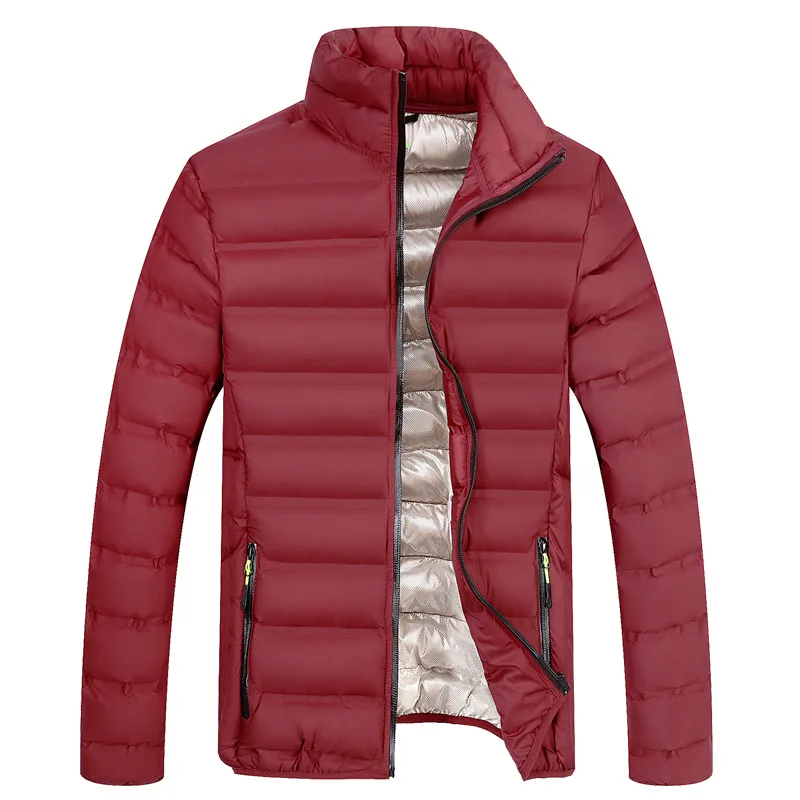 The New Thin and Thick Men's Stand-up Collar Windproof, Warm, Breathable Casual Clothing Winter Coat Warm Jacket