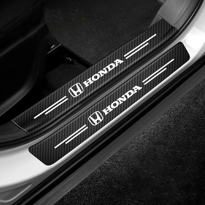 Наклейки на порог автомобиля, защитные полоски, аксессуар для Honda Civic Accord Fit City Vezel CRV Odyssey Pilot Jazz Insight (art.: 3920d470ea8db) - 3920d470ea8db