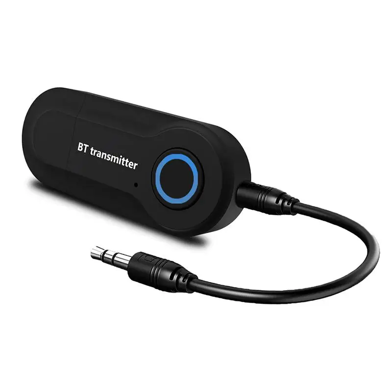 

Bluetooth Transmitter 3.5MM Jack Audio Adapter Wireless Bluetooth Stereo Audio Transmitter Adapter for TV Headphones Speakers