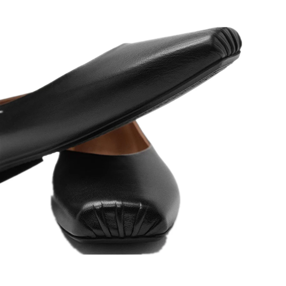 Elmsk French Style Fashion Shoes Women Flat Shoes Elegant Slip-On Loafers Women Sheep Square Toe Vintage Garden