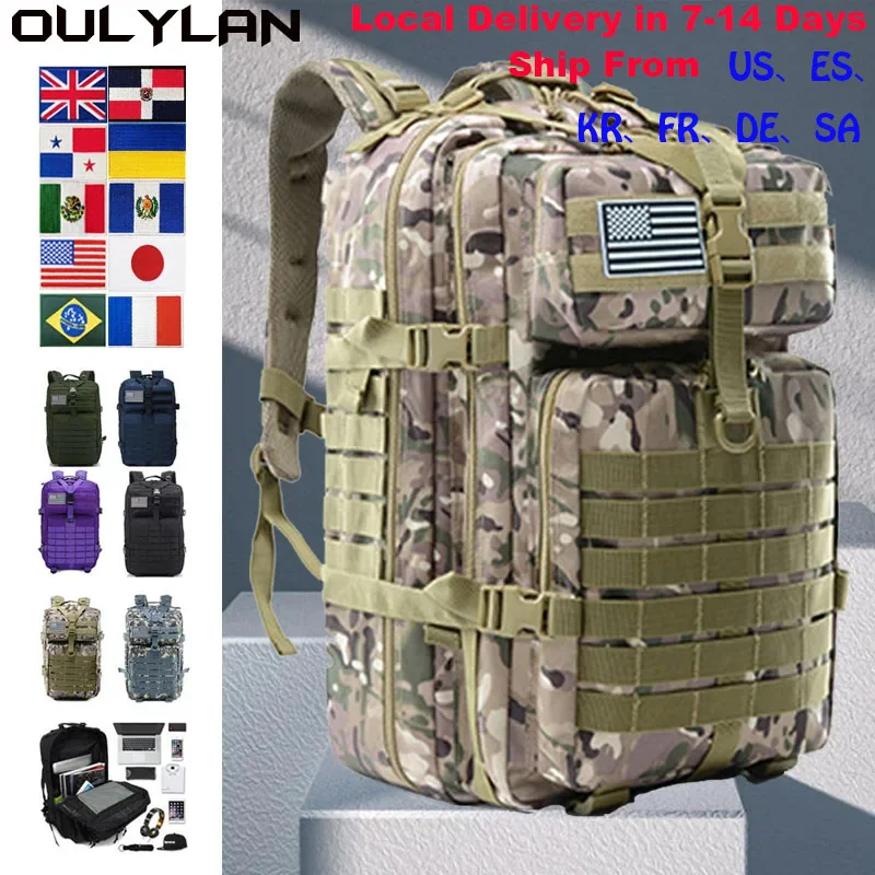 

Oulylan Pack Camping Military Tactical Backpack Men 50L/30L Large Capacity Assault Hunting Trekking Rucksacks Hiking Backpacks