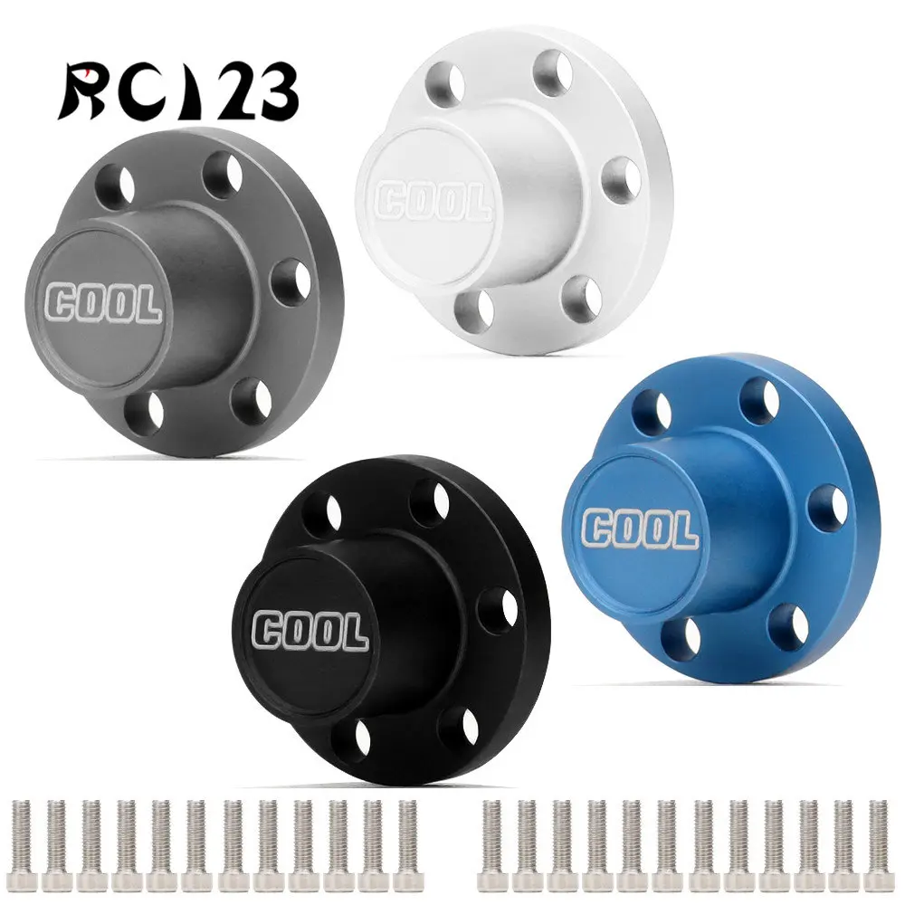 

Upgrade Alloy 6 holes 1.9 2.2 Wheel Cover For 1/10 Axial SCX10 90046 TRX4 D90 CC01