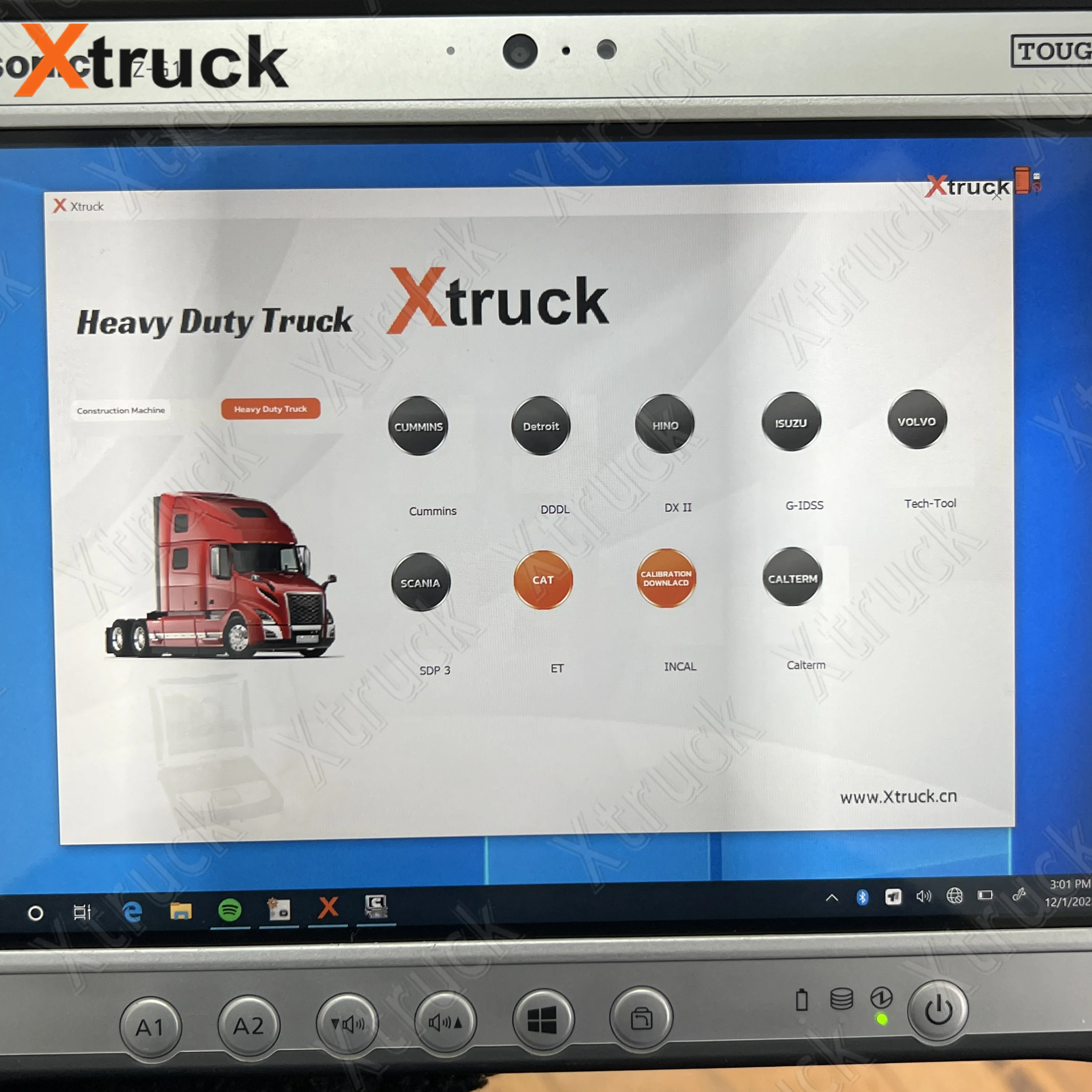 Xtruck Y009 с FZ G1 планшет диагностические инструменты многофункциональное 7 в 1