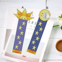 bk041diy craft cross stitch bookmark christmas plastic fabric needlework embroidery crafts counted new gifts kit holiday