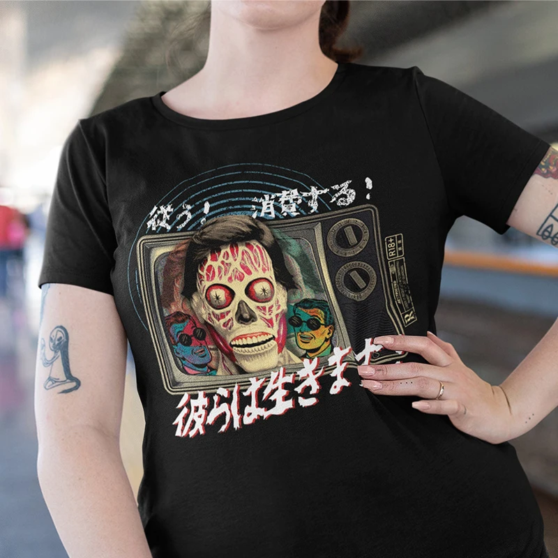 

Hip Hop Women T Shirt Dark Wind Style Short Sleeve T-shirt Harajuku Vintage Aesthetic Gothic Graphic Punk Black Clothes Tops
