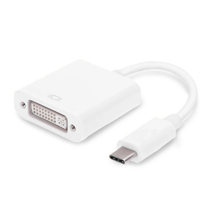

USB3.1 Type-C to DVI HD Conversion Cable 1080P Portable Extended Power Adapter Cable Connector Converter