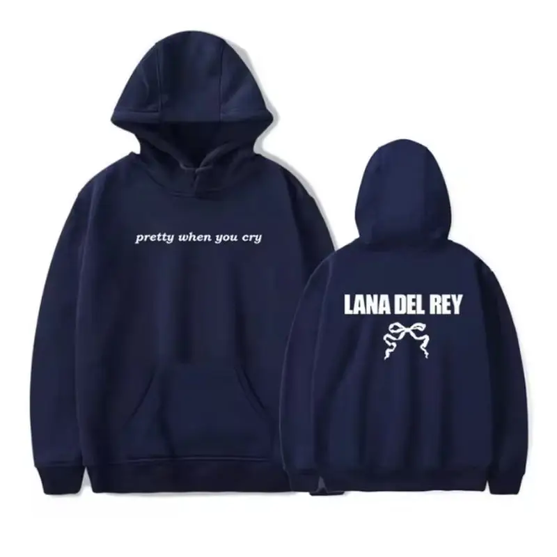 Фото Lana del rey Pretty When You Cry Merch толстовки унисекс толстовка с капюшоном повседневная одежда №3