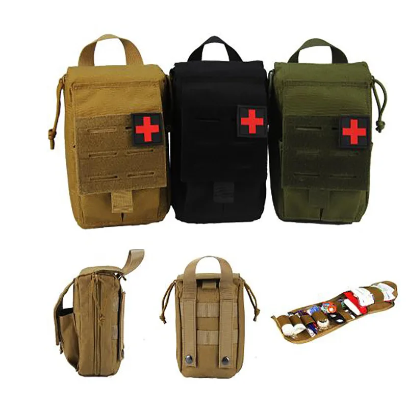 

Тактические наборы первой помощи Molle, Аварийная сумка, уличная армейская охотничья машина, Карманный Походный инструмент для выживания, вое...