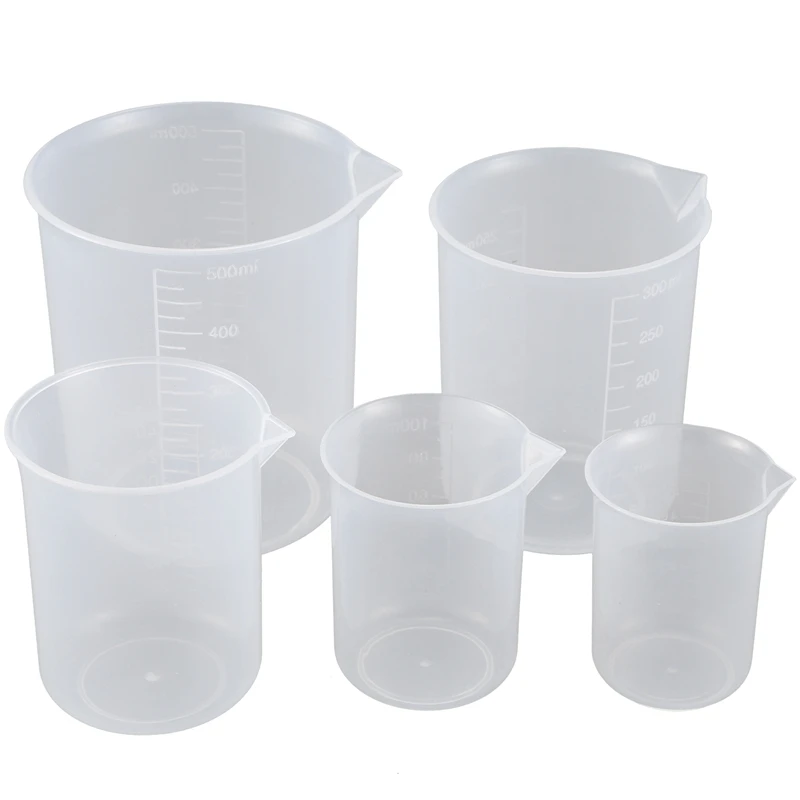 

50 100 / 150 250 500Ml Transparent Plastic Beakers Graduate