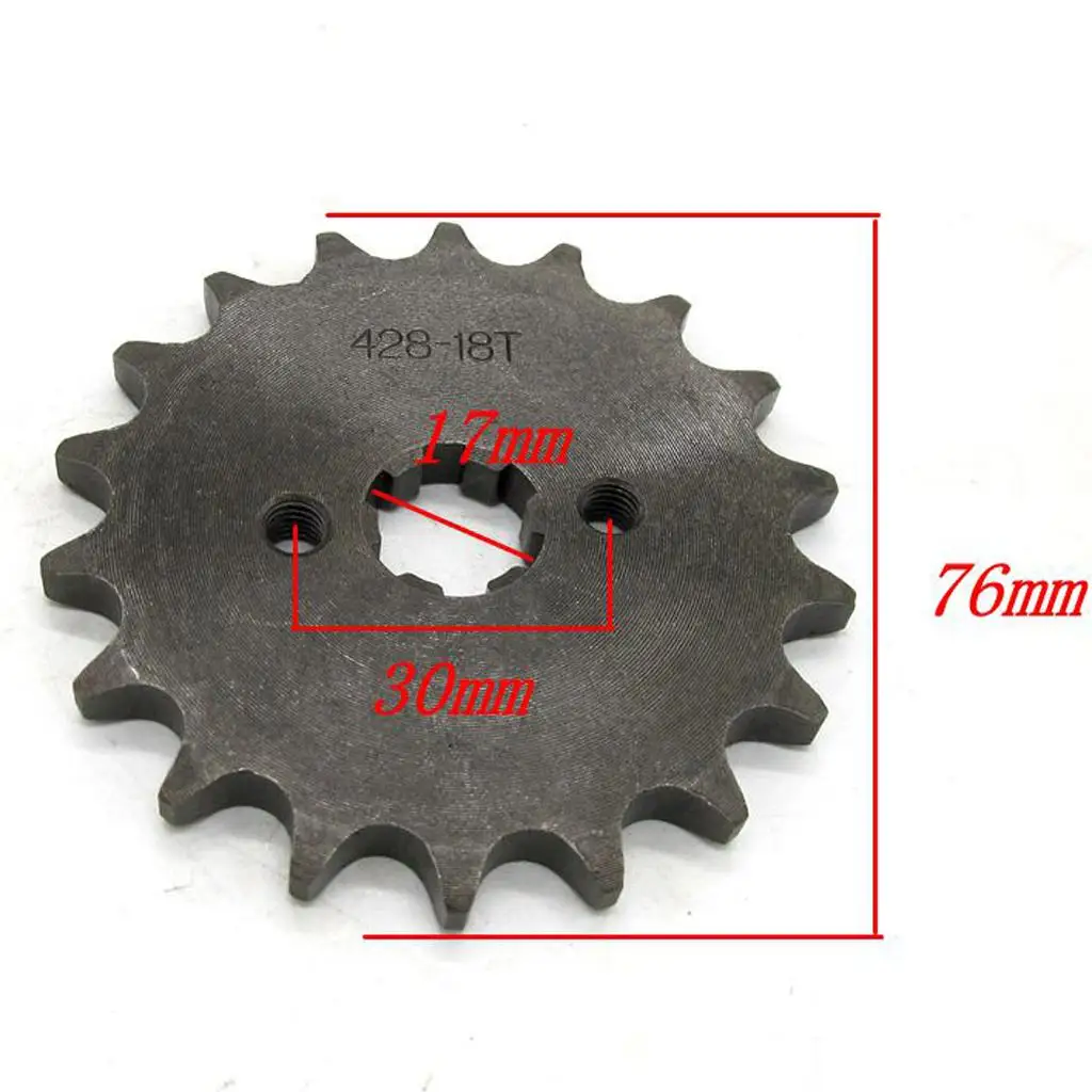 Цепь 428 18 передняя звездочка двигателя квадроцикл мопед вал 17 мм