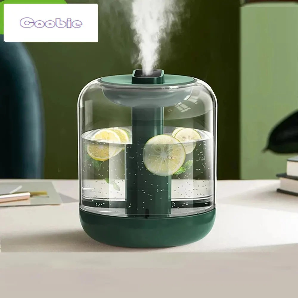 

Увлажнитель-Ароматизатор воздуха большой емкости с аккумулятором на 2000 мАч