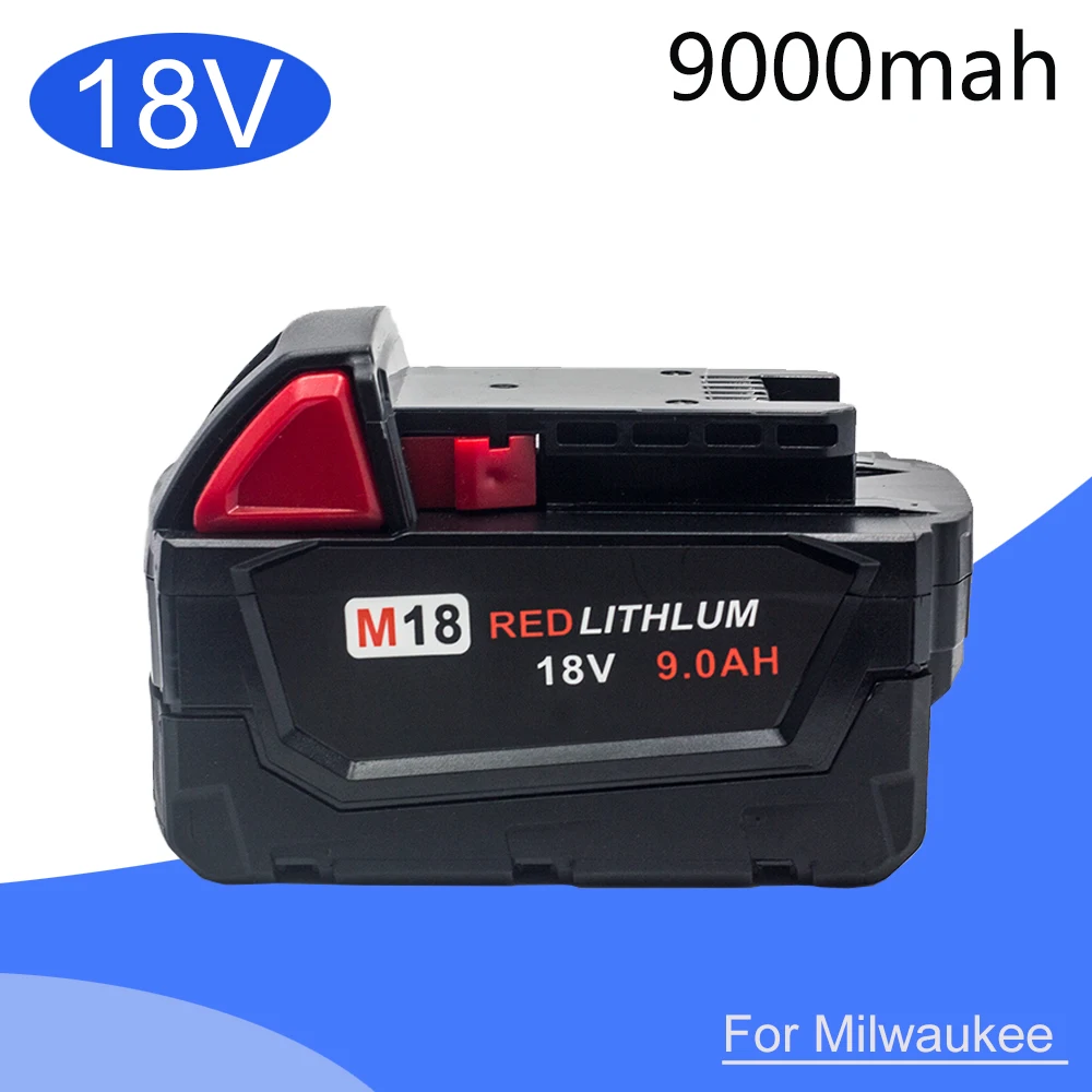 

Сменный литий-ионный аккумулятор 18 в 9000 мАч M18 XC для Milwaukee 48-11-1815 M18B2 M18B4 M18BX L50