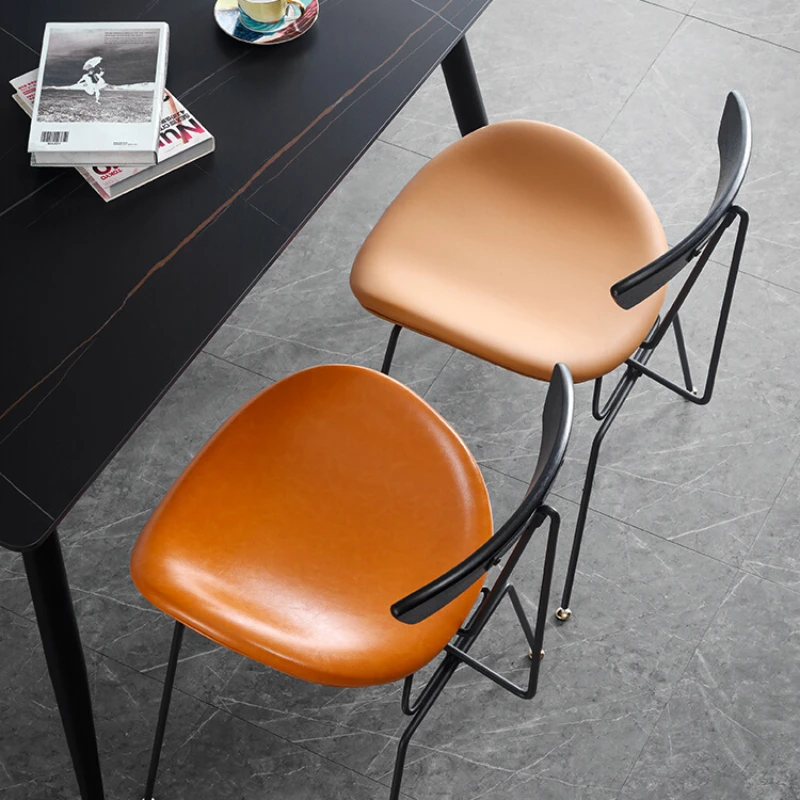Designer Casual Backchair Solid Wood Loft Vintage Iron Art Light Luxury Ant Dining Chair