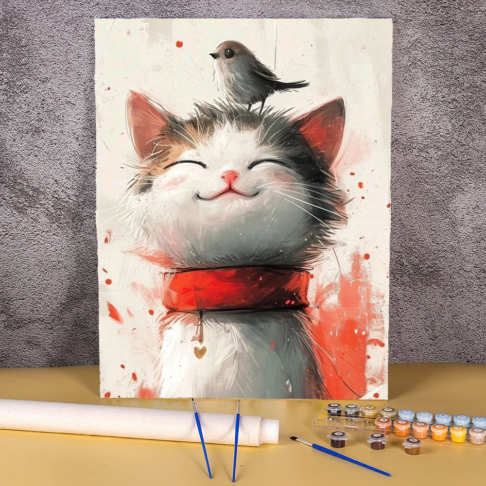 Картина по номерам "Мультяшный кот" Painting Era