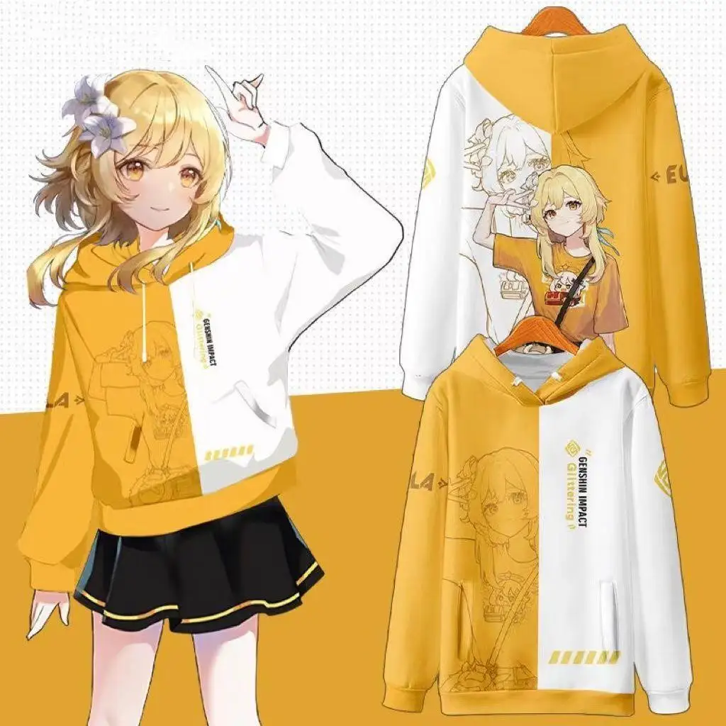 

Genshin Impact игровая Толстовка Lumine Aether косплей мужские и женские пальто с капюшоном аниме одежда