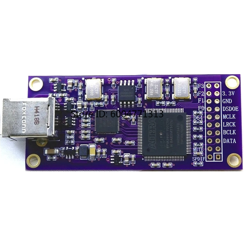 Фото Цифровой интерфейсный модуль XMOS XU316 CPLD USB, аудиокарта HiFi, поддержка 768K PCM DSD512, совместимость с Amanero №3