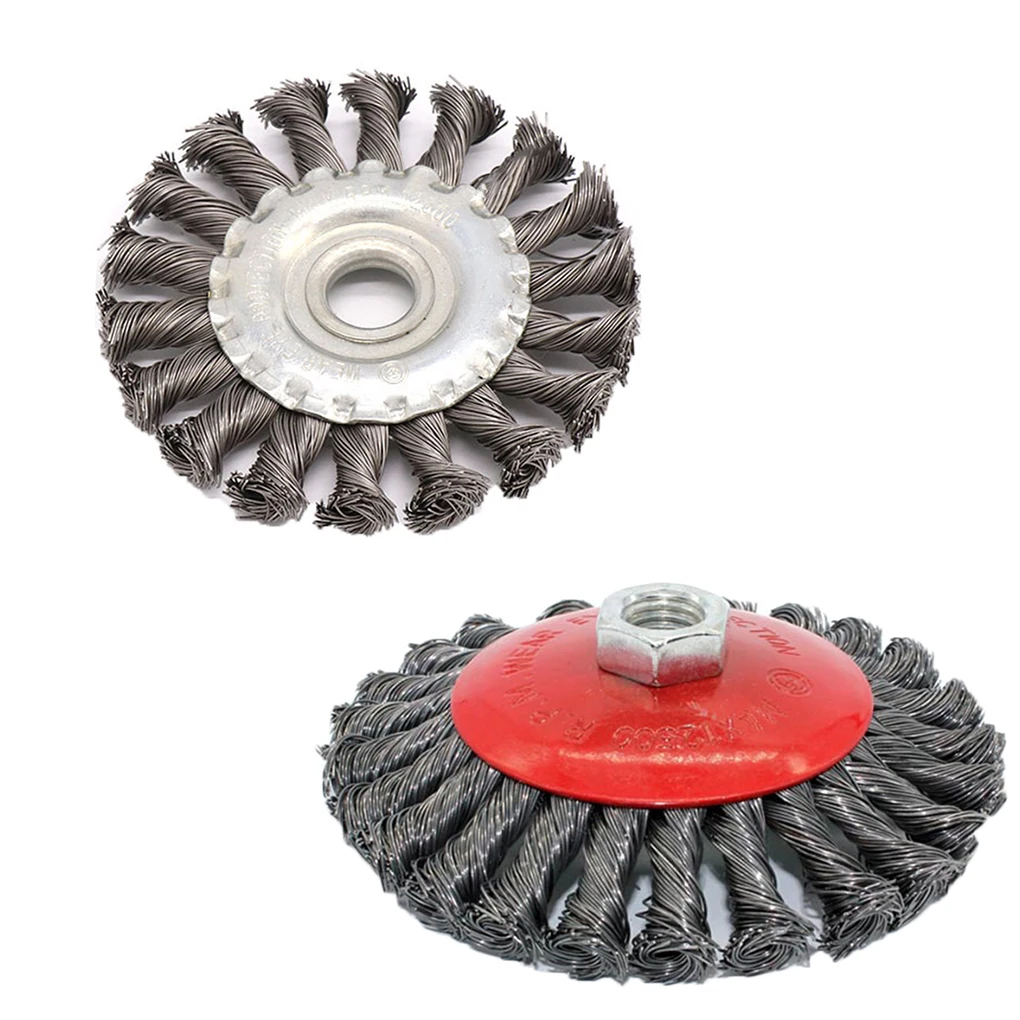 

Twist knot steel wire wheel brush M14 Rust removal wire wheel Cup Brush Disc For Angle Grinder