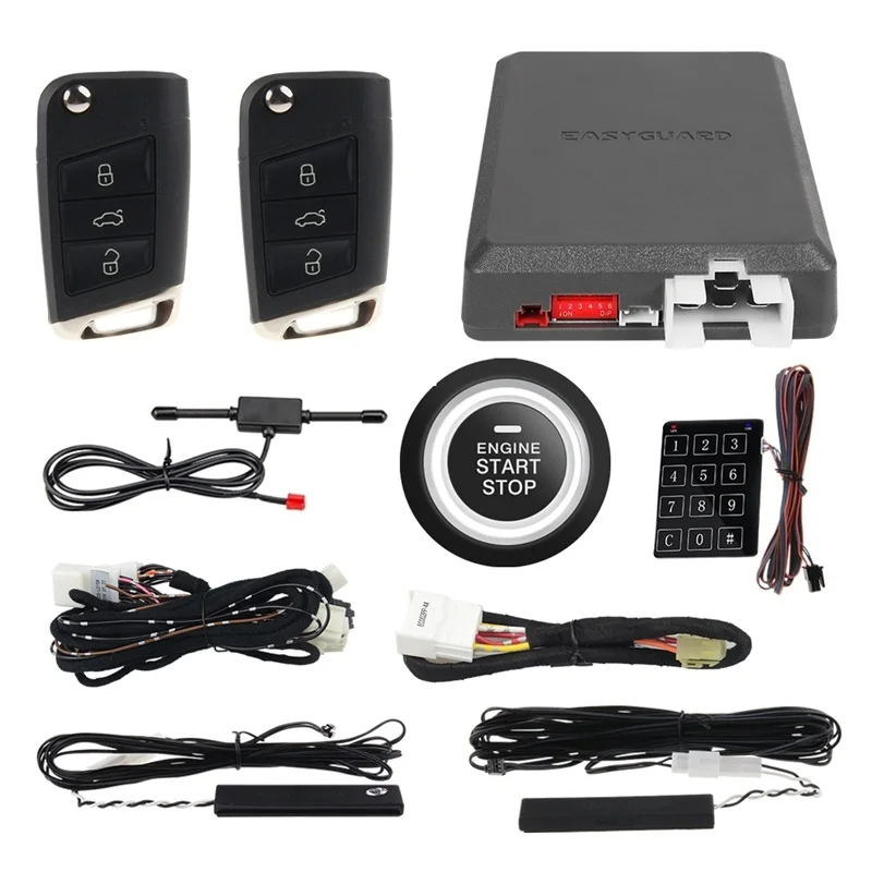 

Plug And Play Auto Start Kit For Volkswagen Sharan 2013-2017 CANBUS Compatible PKE Proximity Lock Unlock Keyless Go