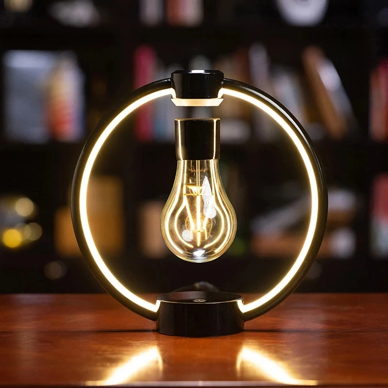 

Hot Sale Creative Magnetic Levitation Light Bulb Retro Bedroom Bedside LED Eye Protection Night Light Birthday Christmas Gift