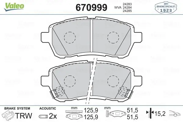 

670999 для ten brake BALATASI материал M4 //(GDB1893)/06 FIESTA VI 08 (GDB1893)