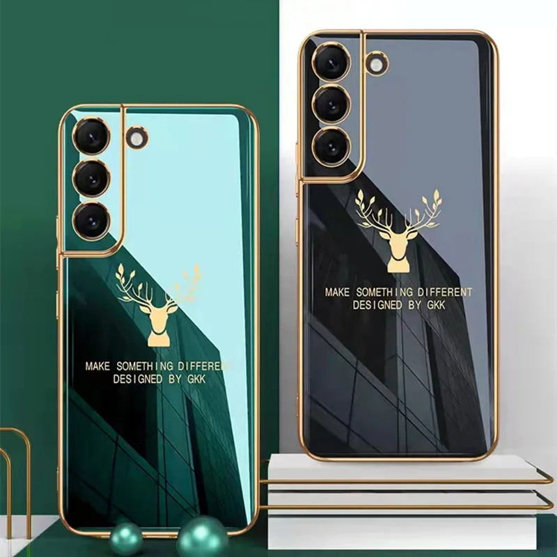 

for Samsung Galaxy S22 Ultra 5g Case Deer Animal Patterned Tpu Silicone Back Protective Cover for S22 Plus