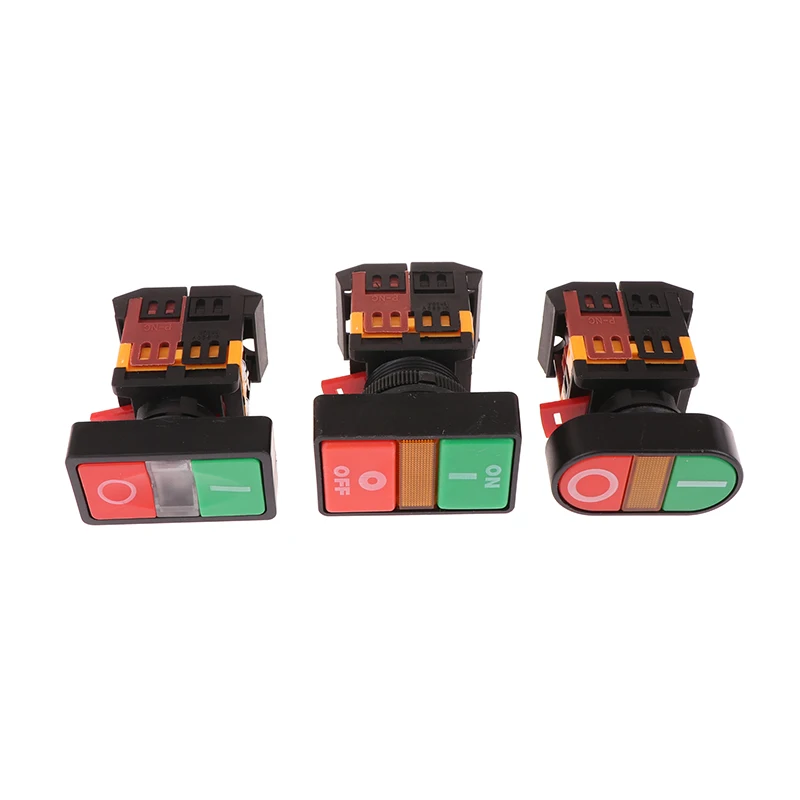 1 шт. двойная кнопка APBB-22N овальная головка с подсветкой кнопочный переключатель