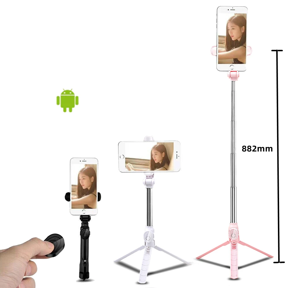 

2022NEW Portable Bluetooth-compatible Selfie Tripod For Phone Stand Monopod Remote Control Smartphone Stand Holder Mobile Clip
