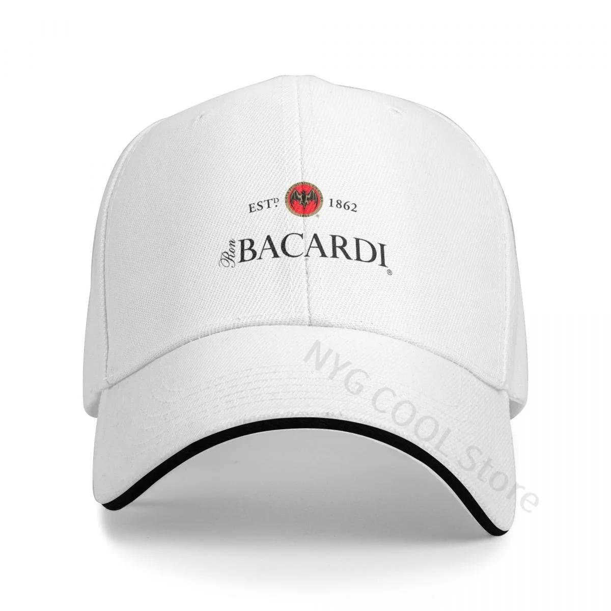 

Bacardi Rum Logo Baseball Cap Summer Unisex 2023 Casual Sandwich Baseball Cap Personalized Casual Hat